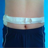 Abdominal Dialysis Belt,Adjustable Elastic Holder Catheter Protector,Tube Fixation Device,Medical Professional Nursing,Width5cm,83~90cm