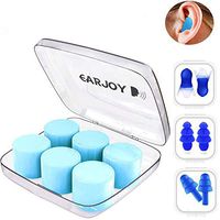 Earplugs Sleep Reusable Silicone by EarJoy,Sleep earplugs, Ear Plugs for snoring and high Decibel Noises, Waterproof earplugs, for Sleeping, Working, Learning, Relaxing and Swimming