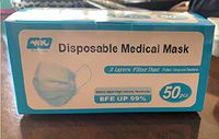 Dylan excellent 50 PCS Disposable Face Màsks, 3-Layer, Anti Dust Breathable Comfortable Medical Sanitary Personal Health Protection（in Stock）