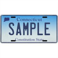 Your Name Your State Custom Metal License Plate - Choose from All 50 States (Connecticut, 6" x 12" Super Thick (.045"))