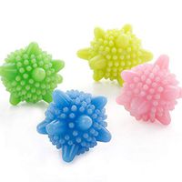 AimtoHome Solid Colorful Laundry Ball Washing Ball - Clothes Will Come Out Soft, Fluffy, Fewer Wrinkles and Less Static Cling. A Natural and Better Alternative to Fabric Softener. (Set of 10)