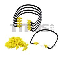 Titus U-Band - Over Ear Reuseable Banded Ear Plugs (22 Decibel, 5 Bands, 50 Replacement Plugs)