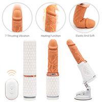 Automatic Women Adult Vibrant Massage Toys Soft Health Dicks Soft Flexible Medical Silicone Wand with Hands-Free Suction Cup and Heating Powerful Vibrations for Beginner Massage