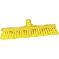 Vikan 31796 Fine Sweep Floor Broom Head, Polypropylene Block, 16-1/2" Polyester Bristle, Yellow