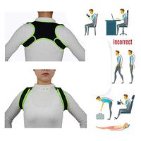 Soft and Comfortable Clavicle Support, Invisible Shoulder Correction Ctrap, Optimal Back Support for Proper Posture. (Green)