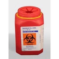 1 Quart Sharps Container With Screw Top Leak Tight Lock Lid Saf-T Ring, 24 Case