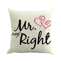 scamper Throw Pillow Covers,Pillowcase Valentine's Day Love Letter Words Pillow Case Sofa Car Cushion Cover Linen 45 45Cm