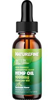 Hemp Oil - (1000 MG) - Hemp Oil - Spearmint Flavor - Natural Pain Relief & Anxiety - Hempfine - Proudly Grown & Made in USA