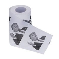 HuntGold President Donald Trump Printed Toilet Paper Roll Political Gag Gift Prank Joke Funny 10 m x 11 cm - Style A