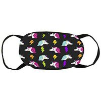 Comfort Earloop Mouth Covers, Dustproof Pollenm Smog Mouth-Muffle with Adjustable Elastic Band - Windproof A Unicorn Who Brings Good Luck Half Face Mouth Cover
