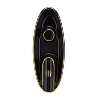 Meet World Cigar Smoking Accessories Classic Creative European Ceramic Painting Portable Household Cigar Ashtray,Black