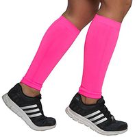 Compression Leg Sleeves – Calf Sleeves to Relieve Shin Splints, Shin Sleeve, Footless Compression Socks - Great for Running, Cycling, Traveling