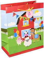 Creative Converting 325108 Gift bag, 12” x 10” x 5”, Multicolor