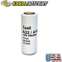 Exell A32PX 6V Alkaline Battery V32PXA, A32PX, PX32A, TR164A, EN164A, PX32, Mallory TR164, Eveready 164, E164, V164, National HM-4N, 4NR52, V164PX, 1404M