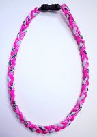 20" Energy Necklace in Pink and White Color