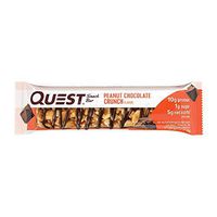 Quest Nutrition Peanut Chocolate Crunch Snack Bar, High Protein, Low Carb, Gluten Free, Keto Friendly, 12-Count