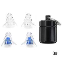 KeyZone 2 Pairs Noise Cancelling Earplugs With Carrying Case Hearing Protection Ear plugs For Sleeping Study Concert Motor Sports Blue+Clear