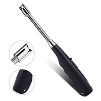 SHAREMORE Electric Candle Lighter USB Rechargeable Long Flameless Windproof Arc Lighter with LED Battery Display, 360° Smart Flexible Neck Perfect for Outdoor Camping Cooking Fireworks