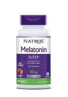 Natrol Melatonin Fast Dissolve Tablets,Strawberry, 10mg, 60 Count