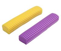 PANDA SUPERSTORE Set of 2 Fold Collodion Mop Replacement Heads, Yellow & Purple