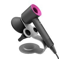 Buwico Magnetic Aluminum Alloy Stand Holder Organizer Compatible for Dyson Supersonic Hair Dryer, Diffuser and Two Nozzles,Silver