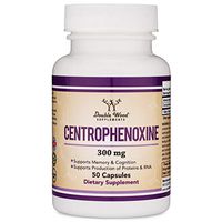 Double Wood Centrophenoxine Capsules 300mg, 50 Count, Third Party Tested Aging Brain Support Supplement (Made in The USA) Nootropic for Memory and Focus
