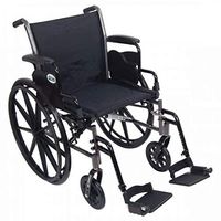 Drive Cruiser III Lightweight, Dual Axle Wheelchair Removable Full Arms (16" x 16 Legrests)