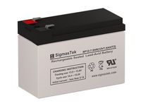 SigmasTek SP12-7.5HR - 12V 7.5AH F2 SLA Battery - Replaces: UB1270-F2, UB1280-F2 (D5779), APC CURK2, SC420, SUVS420, SU420NET, SU360SX, CP36U52, CP24U12D, CyberPower CPS550SL, CPS500SL, 650SL