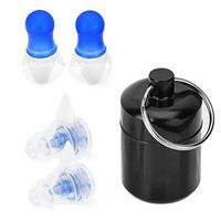 SNIDII Ear Plugs for Sleeping Noise Cancelling, Earplugs Sound Blocking High Fidelity 27dB Ear Plugs for Concerts Music Festival Hearing Protection, Filter + Blue Flying Earbuds + Bottle (Blue)