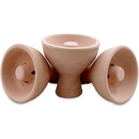 3 Pcs VORTEX Clay Hookah Bowl Nargila Hookah Shisha Pipe
