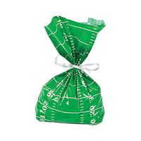 Fun Express - Football Field Cello Bags (dz) - Party Supplies - Bags - Cellophane Bags - 12 Pieces