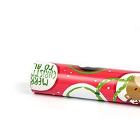 FunPa 1 Roll Christmas Wrapping Paper Snowflake Santa Pattern Gift Wrapping Paper