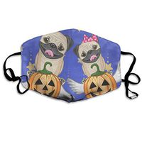Face Mask Halloween Dogs with Pumpkins Customized Cycling Half Face Earloop Face Mask for Man