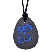 Munchables Sensory Chew Necklace Dragon (Navy/Black)