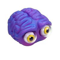 Poppin Peepers Squeeze Stress Ball for Kids Fidget Toy (Brain)