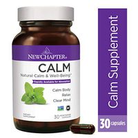 Natural Aid + Anxiety Relief, New Chapter Calm Supplement with Lemon Balm + Gluten Free - 30ct (1 Month Supply)