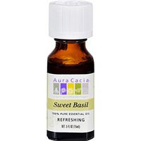 Aura Cacia, Essential Oil Basil, 0.5 Fl Oz