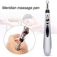 ZNXY Electronic Acupuncture Pen,Pain Relief Therapy Meridian Energy Pulse with 2 Massage Head Function Meridian Energy Pain Therapy Relief
