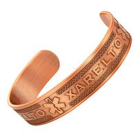 Agneti Xarelto Pure Copper Medical Alert ID Bangle Bracelet for Men and Women with Free Medical Card