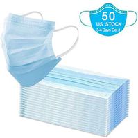50Pcs Disposable Mouth Cover 3 Layer Breathable Ships Locally(US) Can Get it Within 3-5 Days