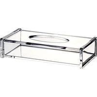 Tissue Box Rectangle Transparent Clear Napkin Holde Organic Glass