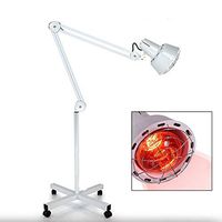 BoTaiDaHong 275W in-frared Heat Lamp Head Floor Heating Therapy Red Light Therapy IR Temperature Light 110V Pain Relief Healing Red Light Therapy Lamp Heat Floor Stand