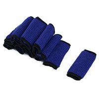 uxcell Volleyball Basketball Elastic Finger Sleeve Cover Guard Protector 10pcs Dark Blue