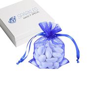 Sparkles Make It Special 200-pack 3"x4" Royal Blue Organza Wedding Favor Bags - Party Decoration Gift Pouches - 22 Colors