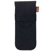 Women's Men's Eyeglass Case handmade Case for Glasses Protective Cover for Reading Glasses Spectacle Insert Case Box Pouch Pocket Portable Made of Felt Vegan Vegie (black)