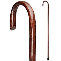 Brazos Trekking Pole Hiking Stick for Men and Women Handcrafted of Lightweight Wood and made in the USA, Red Oak,  55 Inches