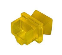R.J. Enterprises - RJ45 Jack Dust Cover, Cap, Protector, Yellow (Price per bag of 100p) DC-0-YE