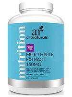 ArtNaturals Silymarin Milk Thistle Capsules - (150mg x 200 Softgels) - Concentrated Extract to Support Liver Health, Detox and Cleanse - Herbal Supplement