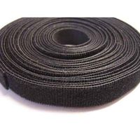 Hook and Loop Cable Wrap, BLACK (3/4" Width, 25 YARD Long)