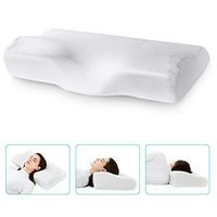 Marine Moon NiDream Bedding Contour Memory Foam Pillow Orthopedic Neck Pillow for Sleeping, Bamboo Cervical Pillow for Neck Pain- for Side Sleeper, Back and Stomach Sleepers, Cooling Pillowcase